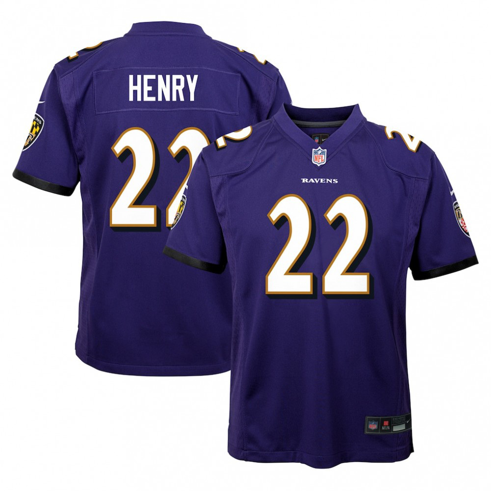 Derrick Henry Baltimore Ravens Nike Youth Game Jersey - Purple-Profan Arena